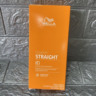 Bộ duỗi tóc Wella Creatine Straight 100ml x2 ( mới)