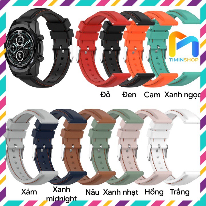 Dây đồng hồ Ticwatch Pro 3/ Ticwatch GTX/ Ticwatch Pro - Chất silicone