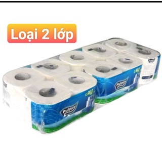 Lốc Giấy vệ sinh Pulppy( 2 lớp 2 cuộn)-khăn giấy đa năng cao cấp
