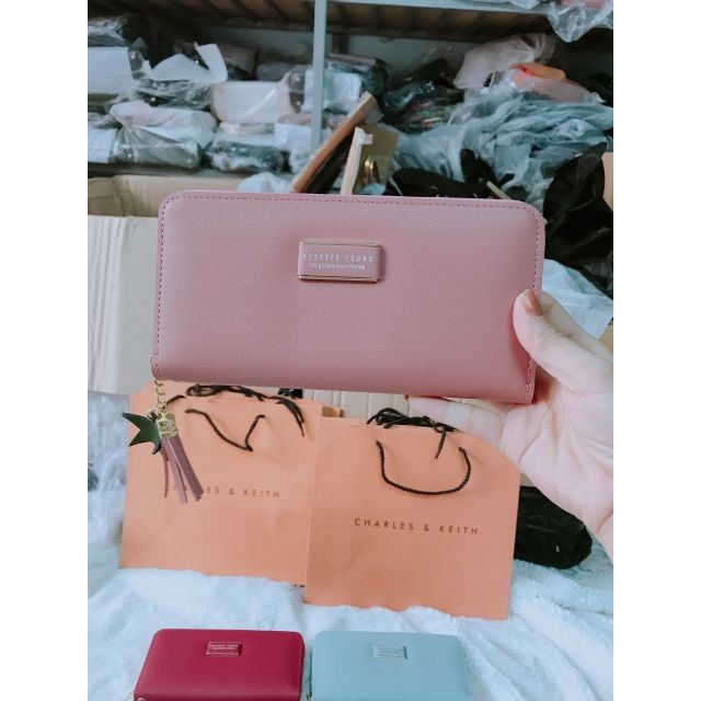 [Có Clip Thật]Ví Dài 5 Màu Khóa Kéo Phong Cách Hàn Quốc