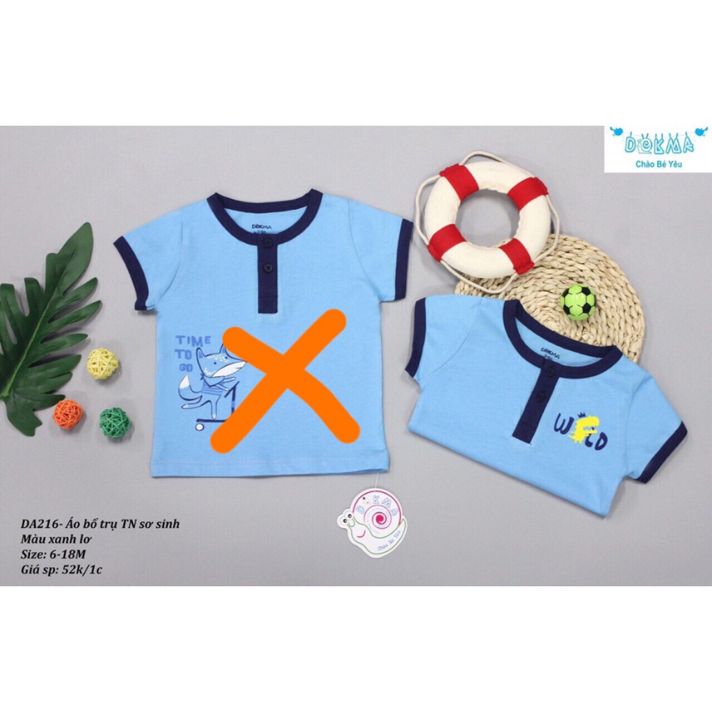 Dokma - Áo bổ trụ TN bé trai 6 -18m