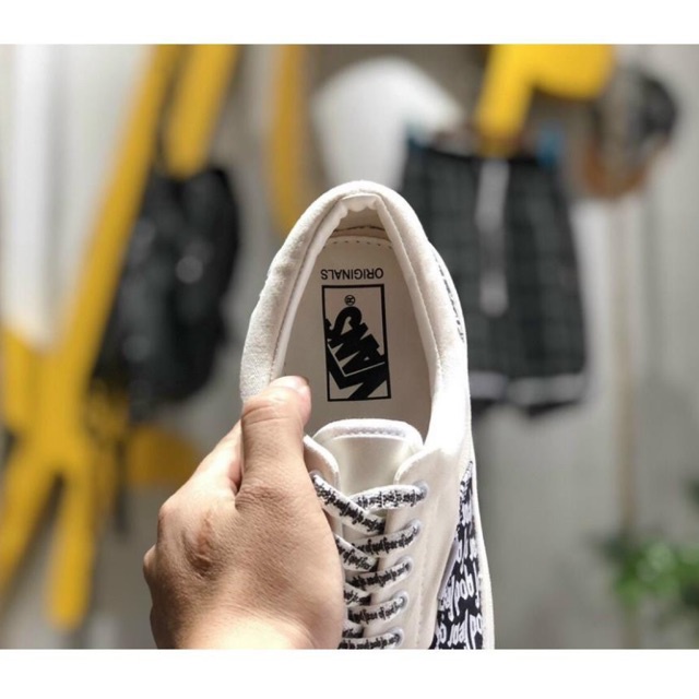 GIÀY VANS FOG FEAR OF GOD LÓT GÓT DA - GIÀY VANS CHỮ