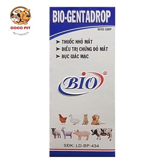 Nước Nhỏ Mắt Bio GentaDrop 10ml Cho Chó Mèo
