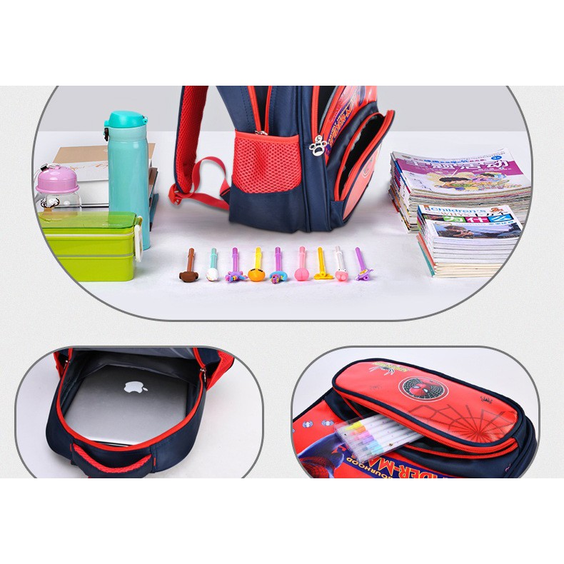 Balo đi học cho bé trai tiểu học siêu nhân nhện,cặp sách cho bé  lớp 1- 5 * bảo hành 12 tháng