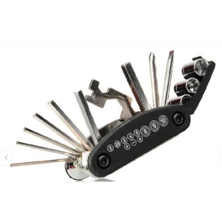 bộ công cụ sửa chữa xe đạp vạn năng 16 loại đeo lưng