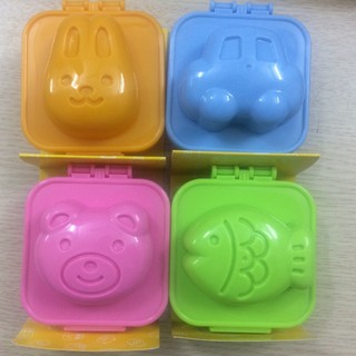 (Hàng Nhật) Set 2 khuôn làm đậu hũ non yến mạch, khuôn Bento tạo hình cơm, trứng, cơm ép cho bé - Hàng nội địa Nhật