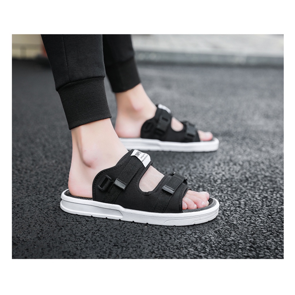Dép quai hậu sandal Sport đế 3cm có 2 quai, quai sau tháo dời đi 2 kiểu cho Học Sinh, Sinh Viên Nam Nữ