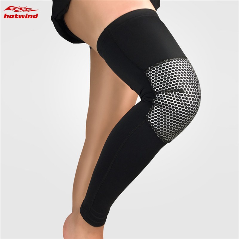 HW Knee Pad Support Honeycomb Crashproof Basketball Knee Brace Compression Leg Sleeves Kneepad