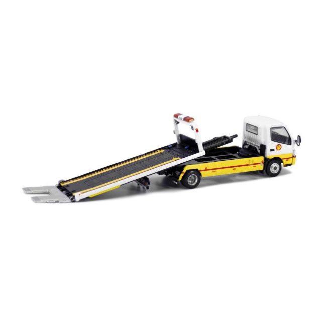 MÔ HÌNH 1:64 TINY - HINO 300 SHELL FLATBED TOW TRUCK