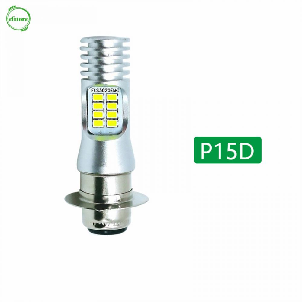 Đèn Pha LED Cf 16SMD 3020 H4 P15D BA20D Ánh Sáng Trắng Cho Xe Máy