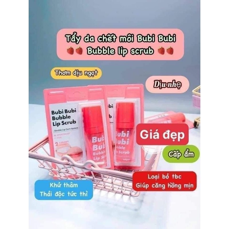 Tẩy tế bào chết môi Bubibubi Lip MẪU MỚI NHẤT 2021 | BigBuy360 - bigbuy360.vn