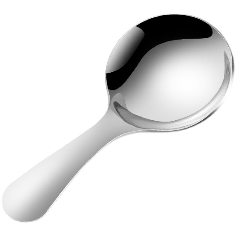 1 Muỗng Ăn Kem Cán Ngắn Bằng Thép Không Gỉ