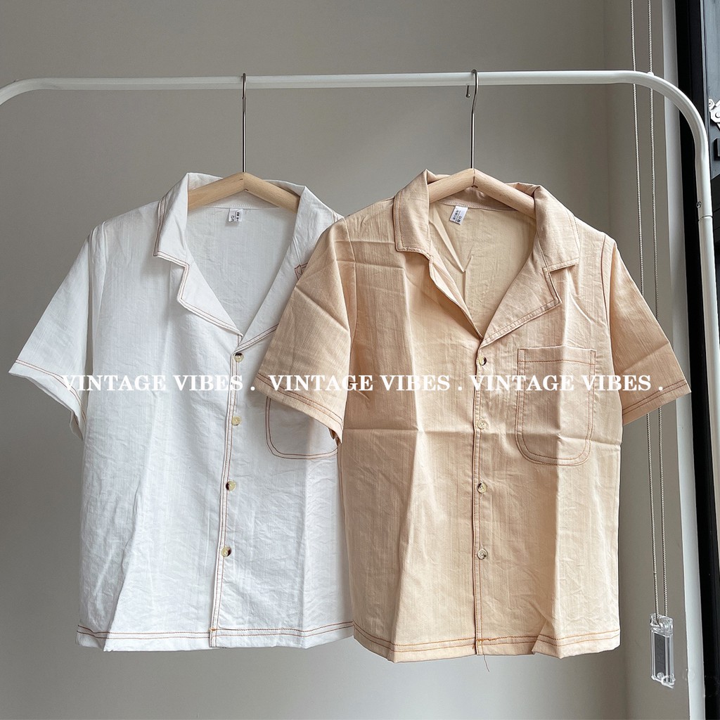 🚛[FREESHIP] Áo babydoll thô cổ vest Ulzzang (hàng QC) - ẢNH THẬT | BigBuy360 - bigbuy360.vn