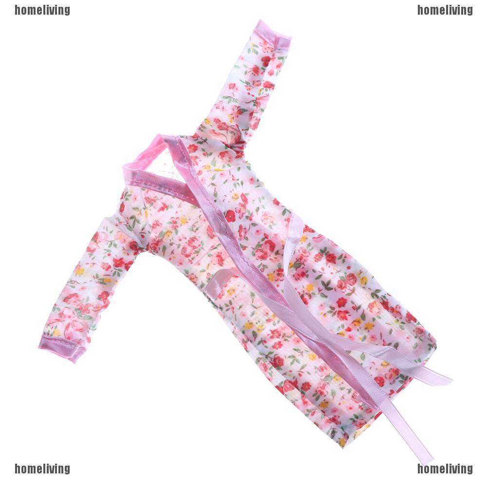 Bộ Đồ Ngủ In Hoa Thủ Công Xinh Xắn Cho Búp Bê Barbie