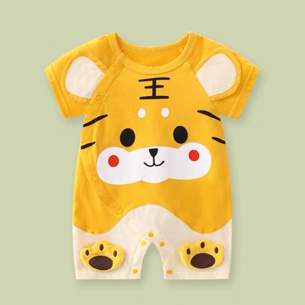 (VẢI CAO CẤP) Bộ Body cộc tay, Bodysuit cho bé trai bé gái chất cotton hình Bò Sữa dễ thương từ 3-12kg