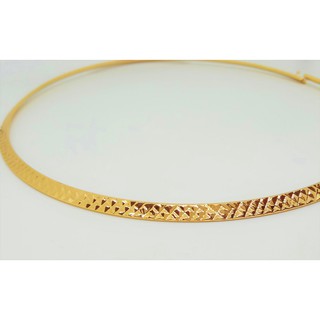 KIỀNG CỔ MẠ VÀNG CHẠM KHẮC HỌA TIẾT CÁ TÍNH