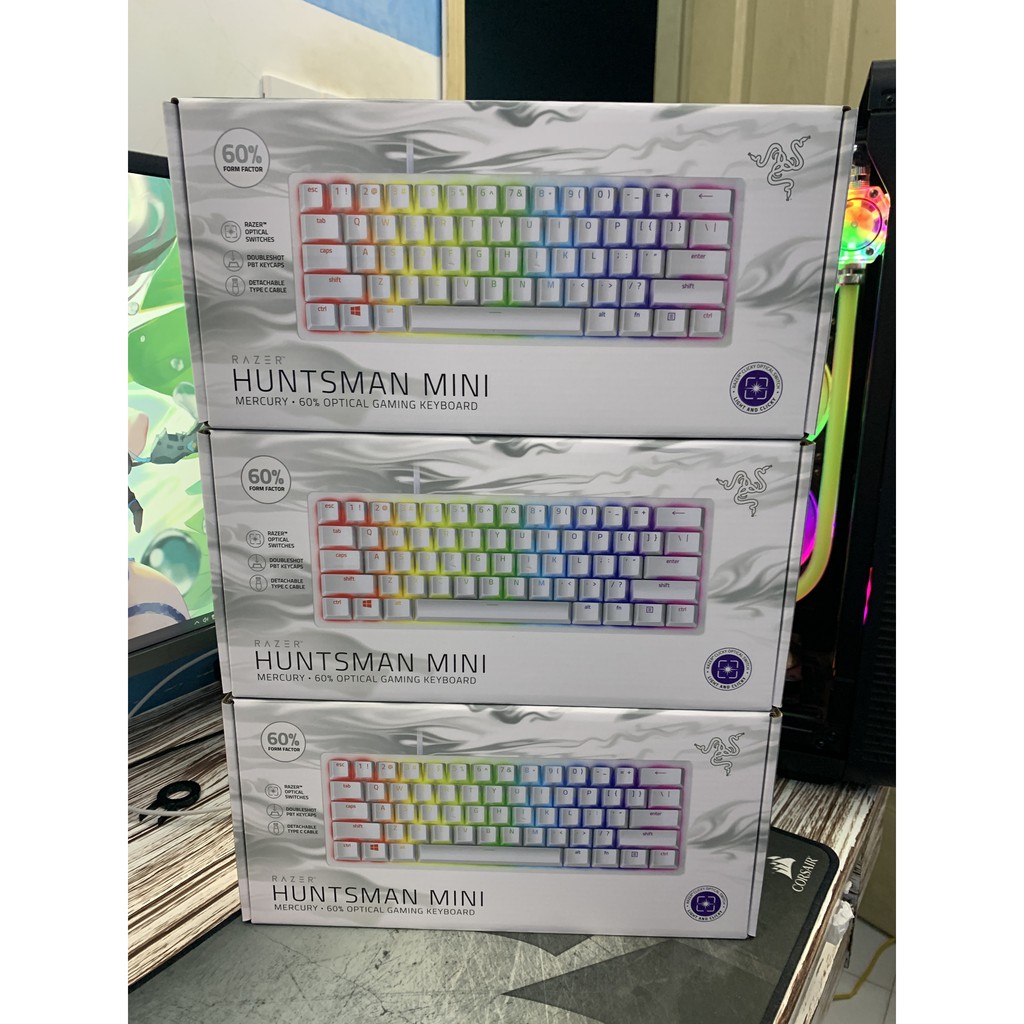 Bàn phím cơ Razer Huntsman Mini Mercury new seal 100%