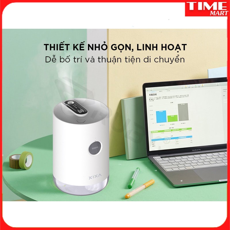 Máy Phun Sương Tạo Ẩm Không Khí Thông Minh Mini XIXA Dung Tích 1l, Cổng Cắm USB Tiện Lợi[TIME_MART siêu thị tiện ích]