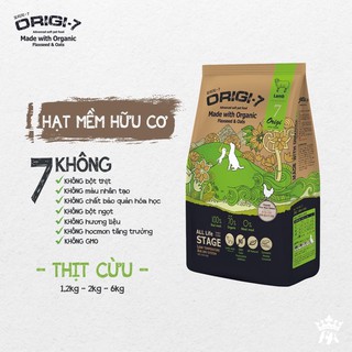 HẠT MỀM HỮU CƠ ORIGI-7 THỊT CỪU 1.2KG