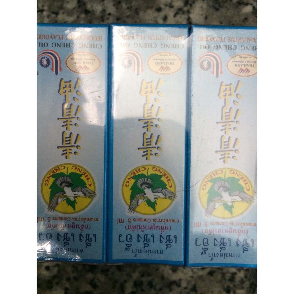 FREESHIP ĐƠN 99K_Dầu nóng lăn Cheng Cheng Thái Lan chai 5ml. Lốc 6 chai