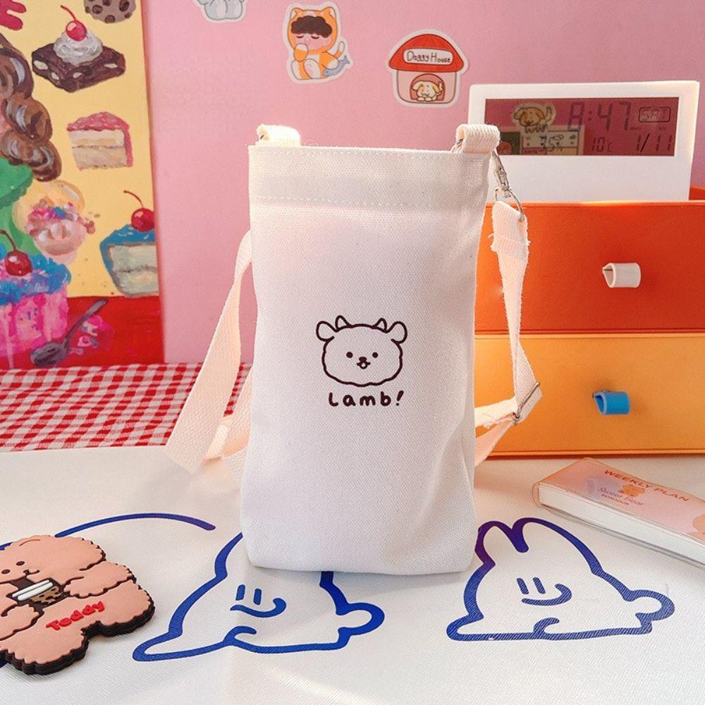 Túi Đựng Bình Nước Giữ Nhiệt Họa Tiết Hoạt Hình Dễ Thương