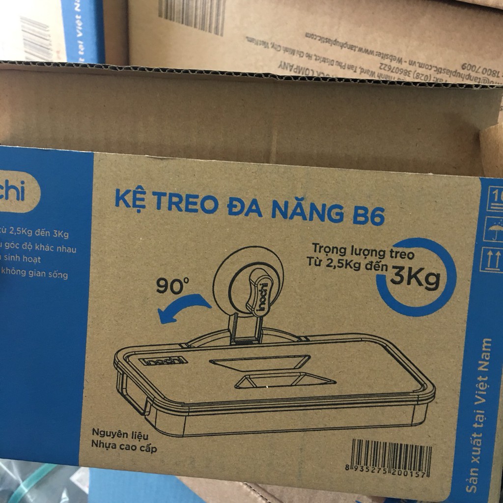 Kệ treo túi rác Hiro hàng xuất Nhật, thiết kế thông minh, nhựa nguyên sinh treo từ 2,5kg đến 3kg KE015