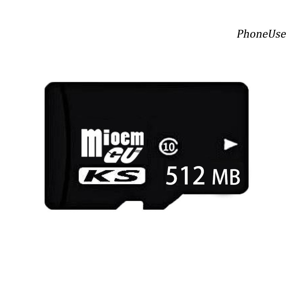 Thẻ nhớ TF PU-128M 256M 512M 1G 2G 4G 8G 16G 32G tốc độ cao màu đen bền bỉ dùng cho máy ghi dữ liệu của xe ô tô