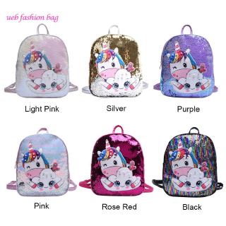 Balo đính cườm hình kỳ lân cho bé gái đi học