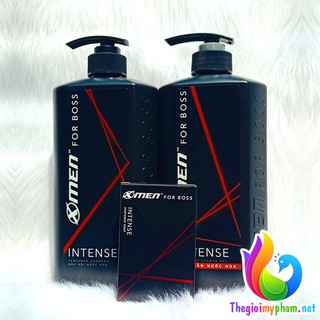 Dầu Gội Xmen For Boss Intense 650g + Sữa Tắm Intense 650g - Tặng 1 XB