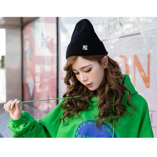 Mũ dệt kim NY Mũ len đen