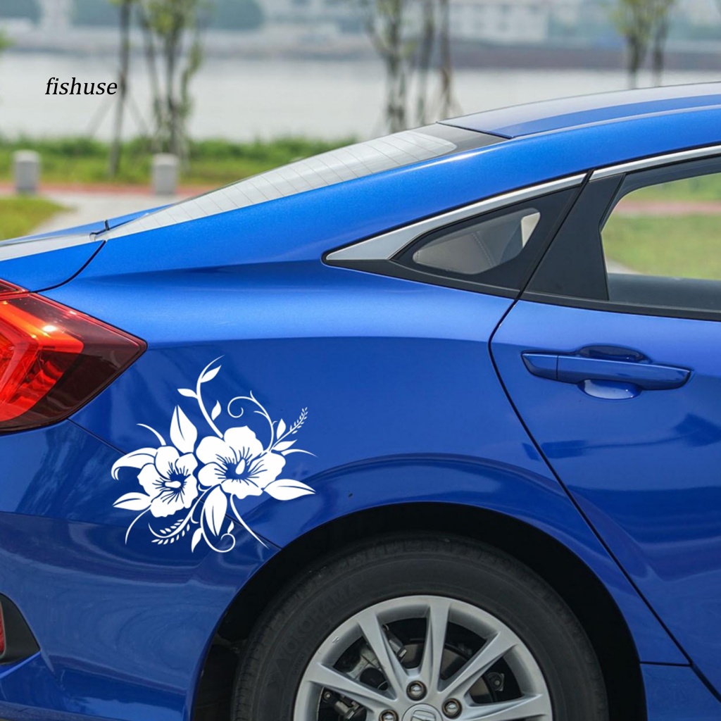 Miếng Dán Trang Trí Xe Hơi Màu Trơn Chống Thấm Nước Họa Tiết Hoa