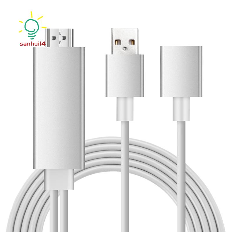 Cáp chuyển đổi HDMI 1080P AV 3 trong 1 bằng nhôm cho Iphone