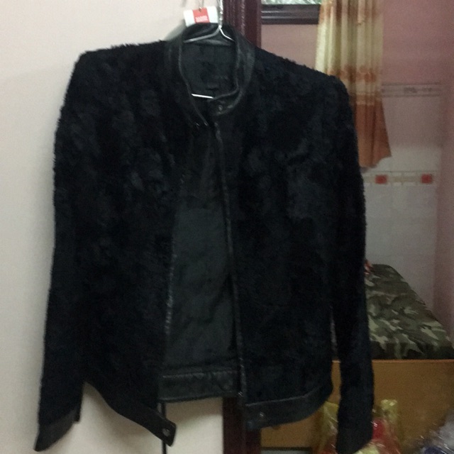 Áo lông phối da ptrang