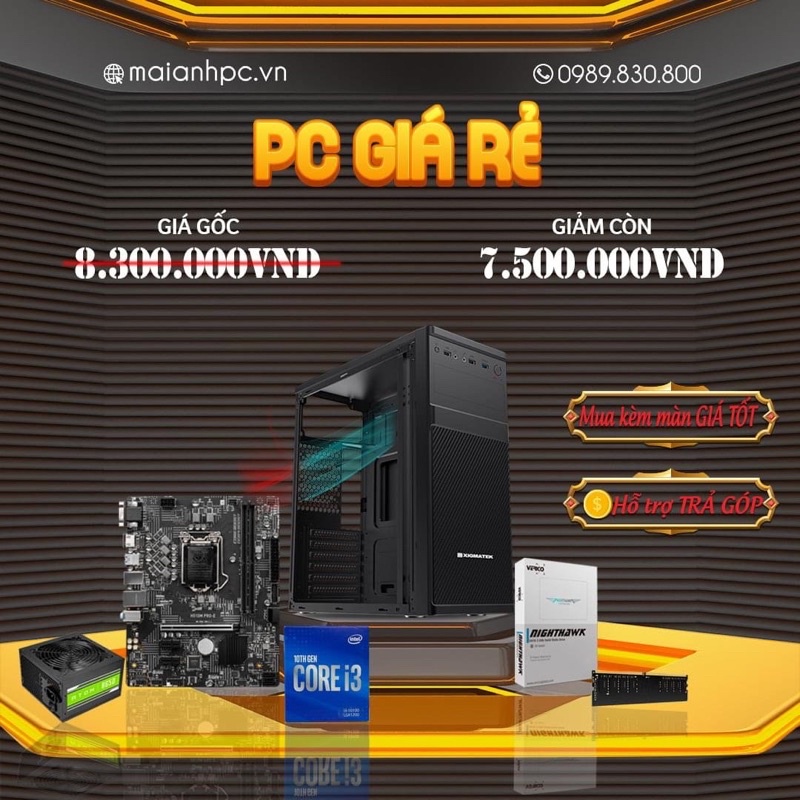 Bộ máy tính giá rẻ