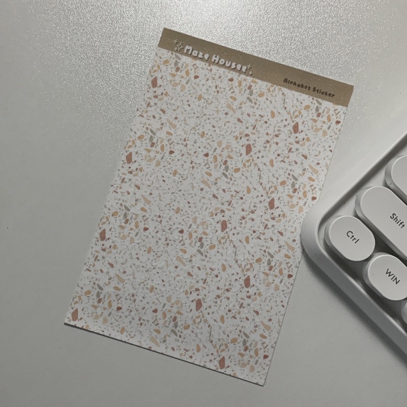 ALPHABET STICKERS - Sticker chữ cái viết tay lấp lánh - Trang trí toploader Kpop phong cách Hàn Quốc.