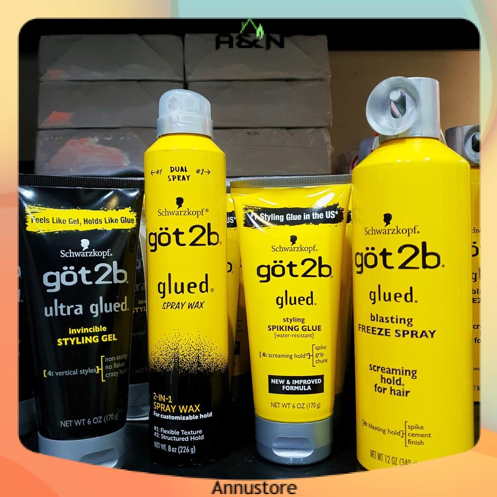 Gel vuốt xịt giữ nếp tóc Got2b Schwarzkopf - Hàng Mỹ