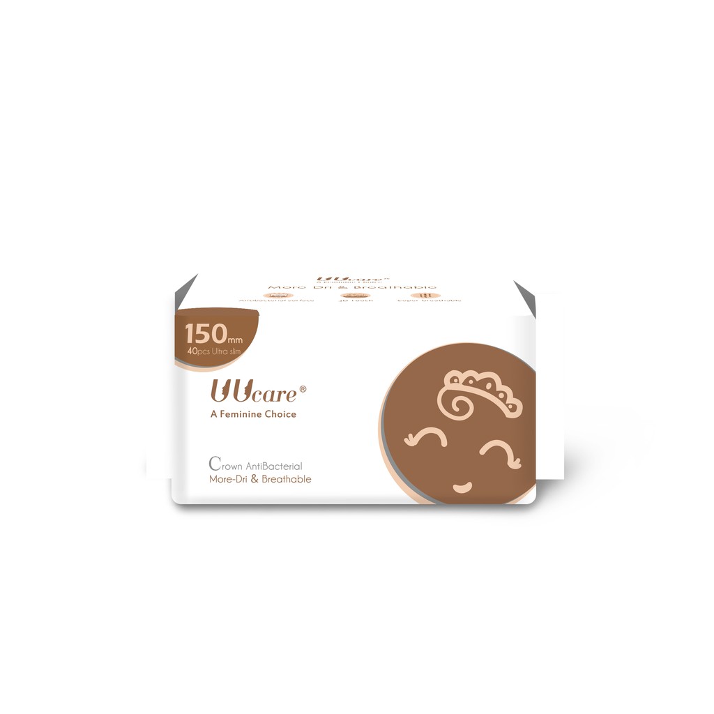 Băng vệ sinh Kháng Khuẩn UUcare Crown 15cm hàng ngày