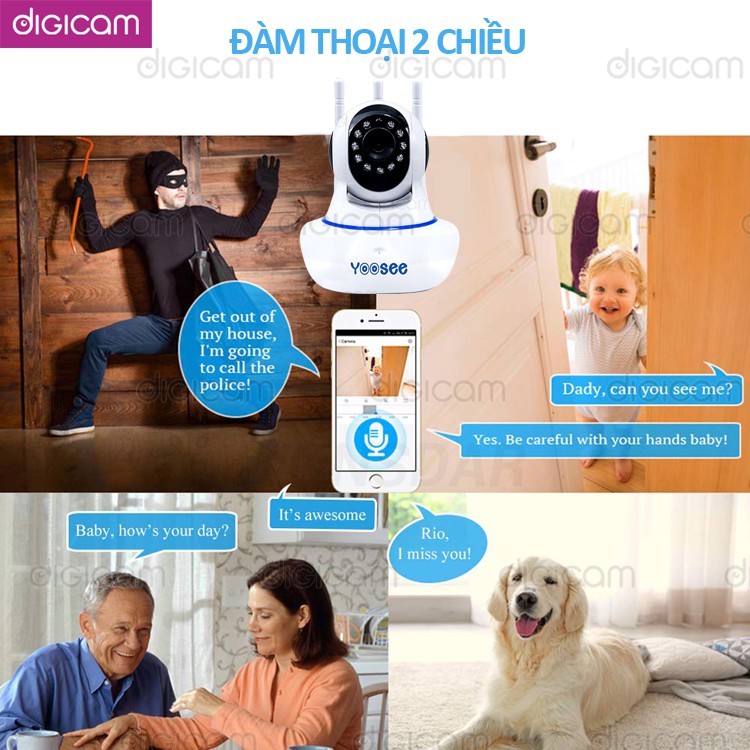 Camera YooSee HD720 - 3 Anten Siêu nét | Cài đặt Tiếng Việt | BigBuy360 - bigbuy360.vn