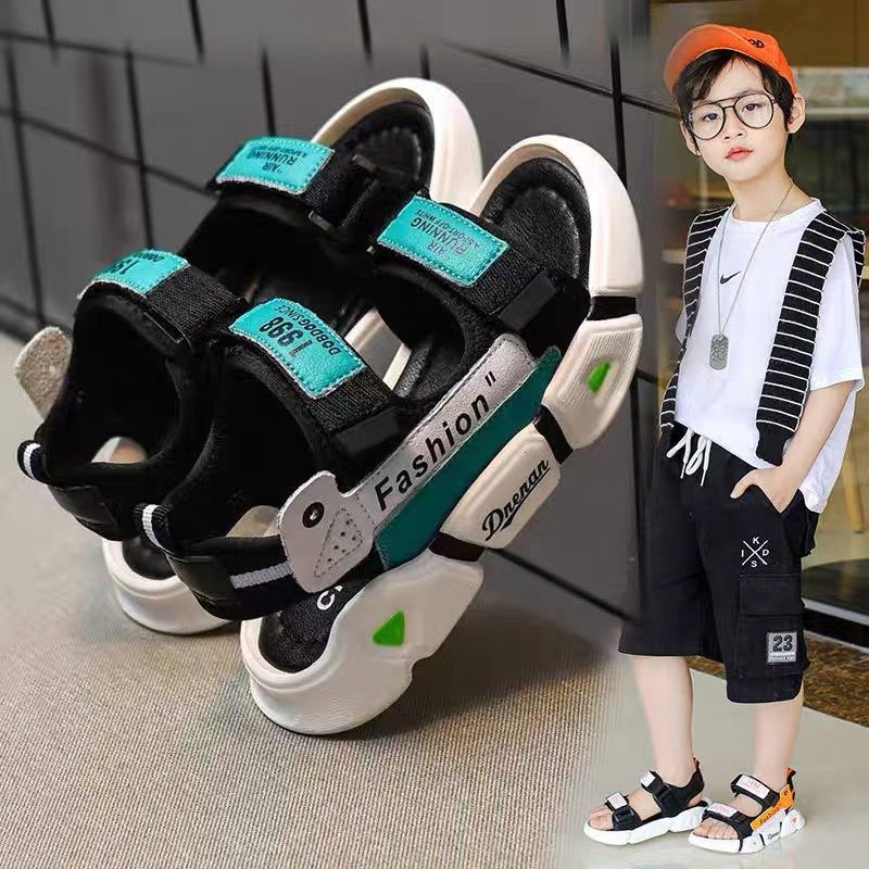Giày Sandal Đế Mềm Chống Trượt Phong Cách Mới 2022 Cho Bé Trai