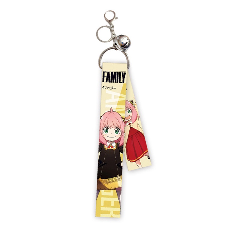 Aasleaty Anime SPY×FAMILY Móc Khóa Dây Buộc Loid Forger Anya Forger Yor Forger Kèm Chuông