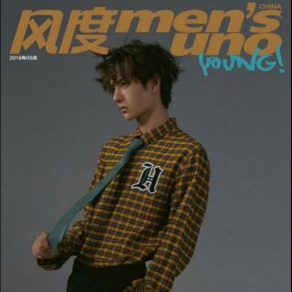 PRE-ORDER Tạp chí MEN'S UNO YOUNG gương mặt trang bìa Vương Nhất Bác số tháng 9 năm 2018
