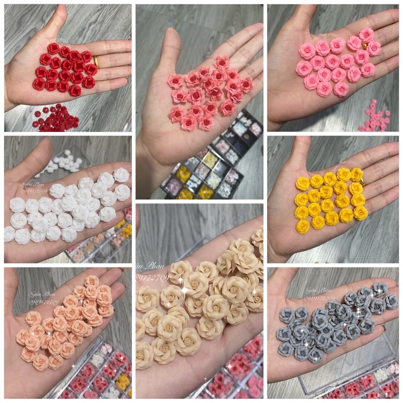 Hoa hồng làm nail giá rẻ(chọn màu trong tin nhắn)