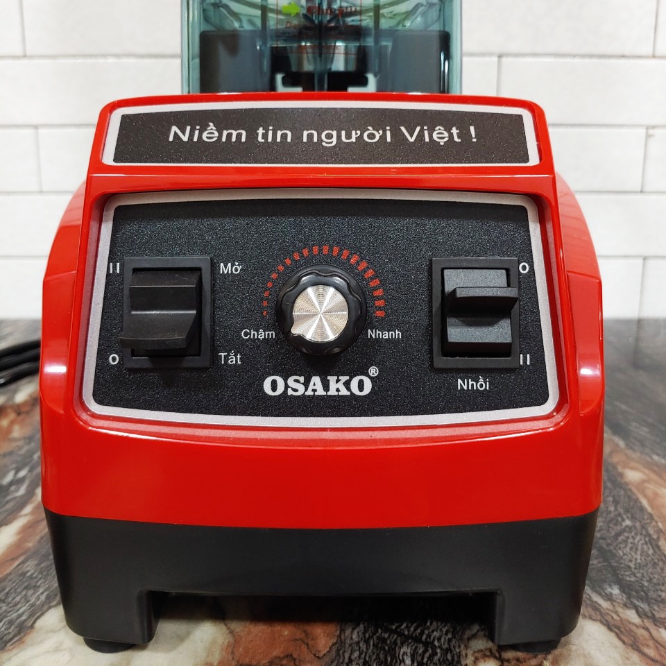 [Chính hãng] Máy xay sinh tố công nghiệp Osako OS-1800 công suất 1800W, cối kháng vỡ 2L