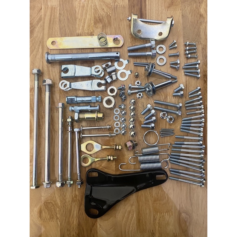 BỘ ỐC MỚI CHO XE SUPER CUP 81-82 NƯỚC MẠ VÀ REN TIÊU CHUẨN HONDA