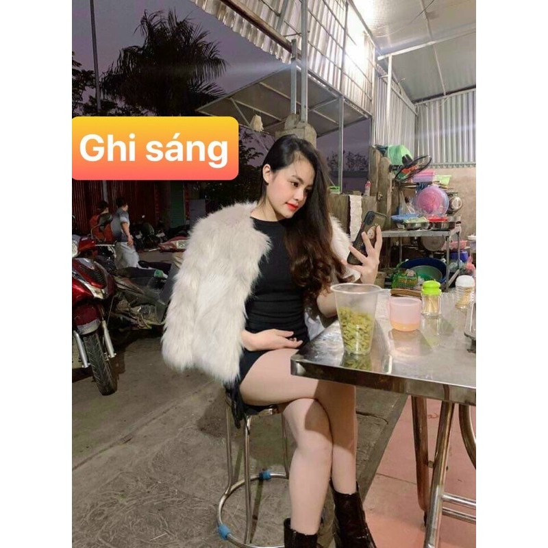 Áo choàng lông trơn hàng QC loại 1 (ảnh thật) | BigBuy360 - bigbuy360.vn