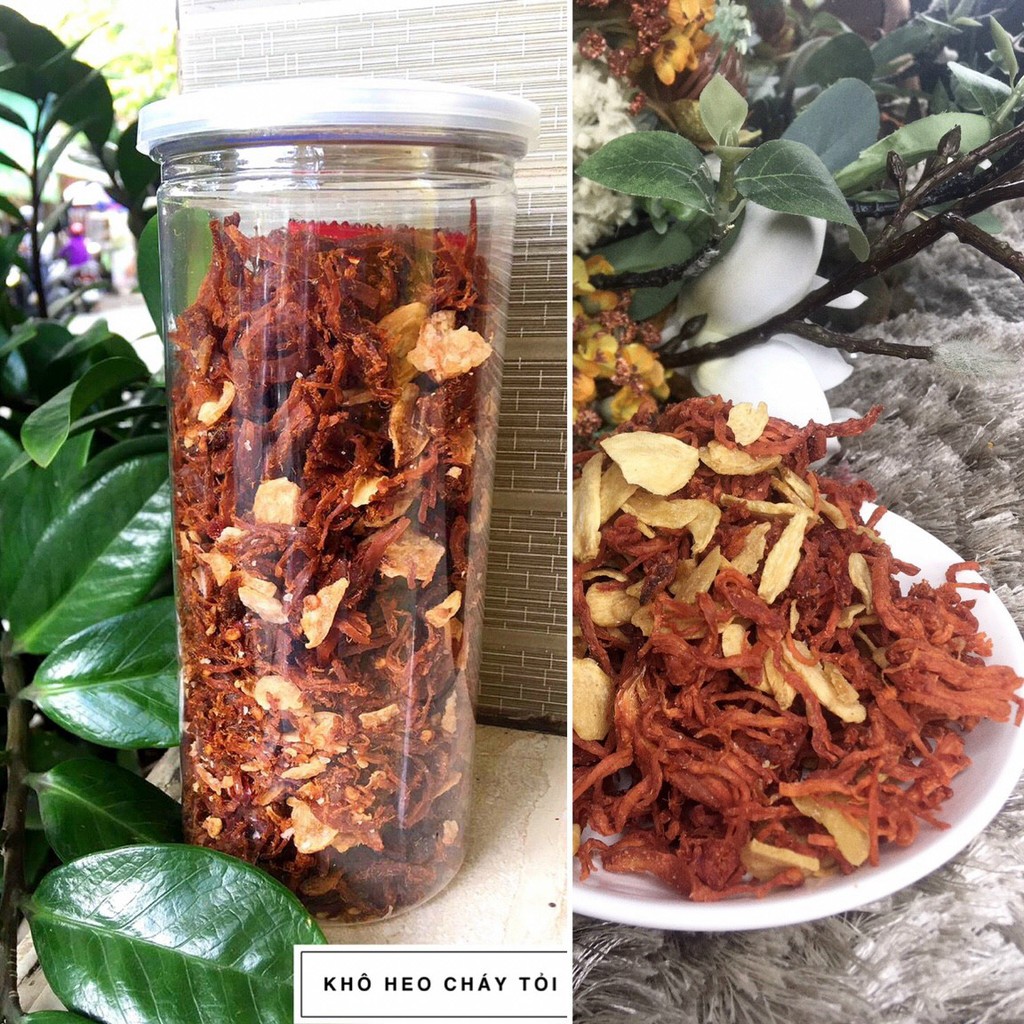 Khô Heo Cháy Tỏi - Thịt Heo Cháy Tỏi Đậm Vị Loại Ngon Hũ tặng kèm tương ớt - Đồ Ăn Vặt Nhà Làm | BigBuy360 - bigbuy360.vn