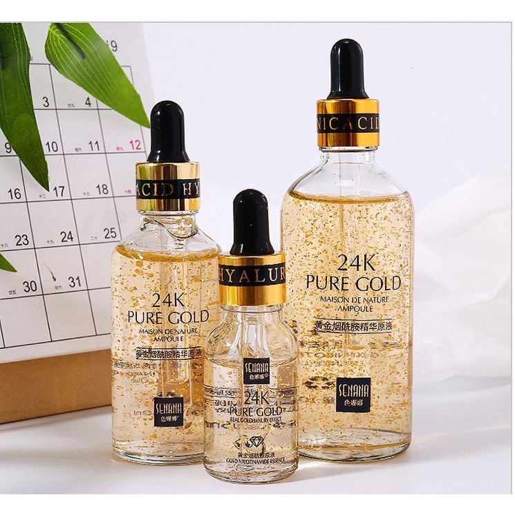 Serum Dưỡng Da Tinh Chất Vàng 24k Giúp Da Căng Mướt Trắng Da Chống Nhăn Chống Lão Hóa