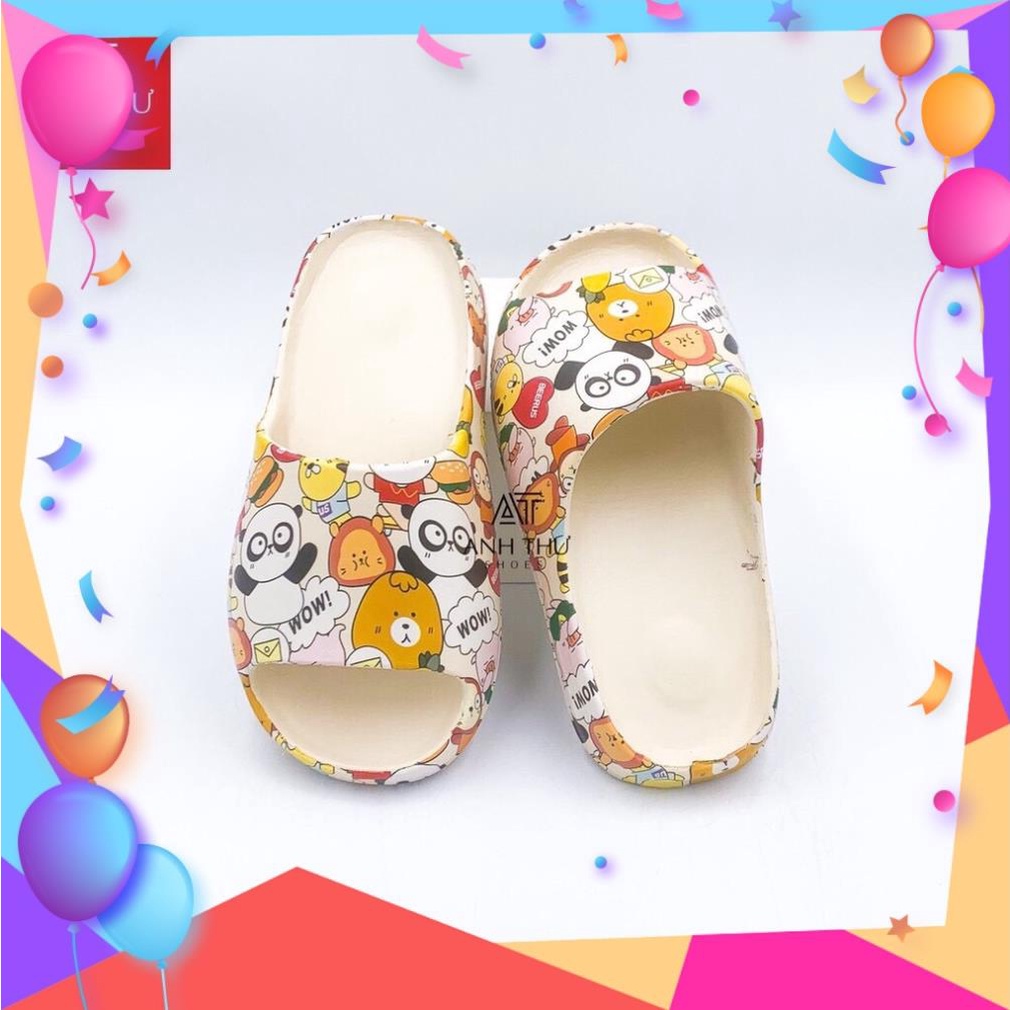 Dép nam nữ đế bánh mỳ hình GẤU TRÚC PANDA siêu cute TGS141 (Giá Tốt)