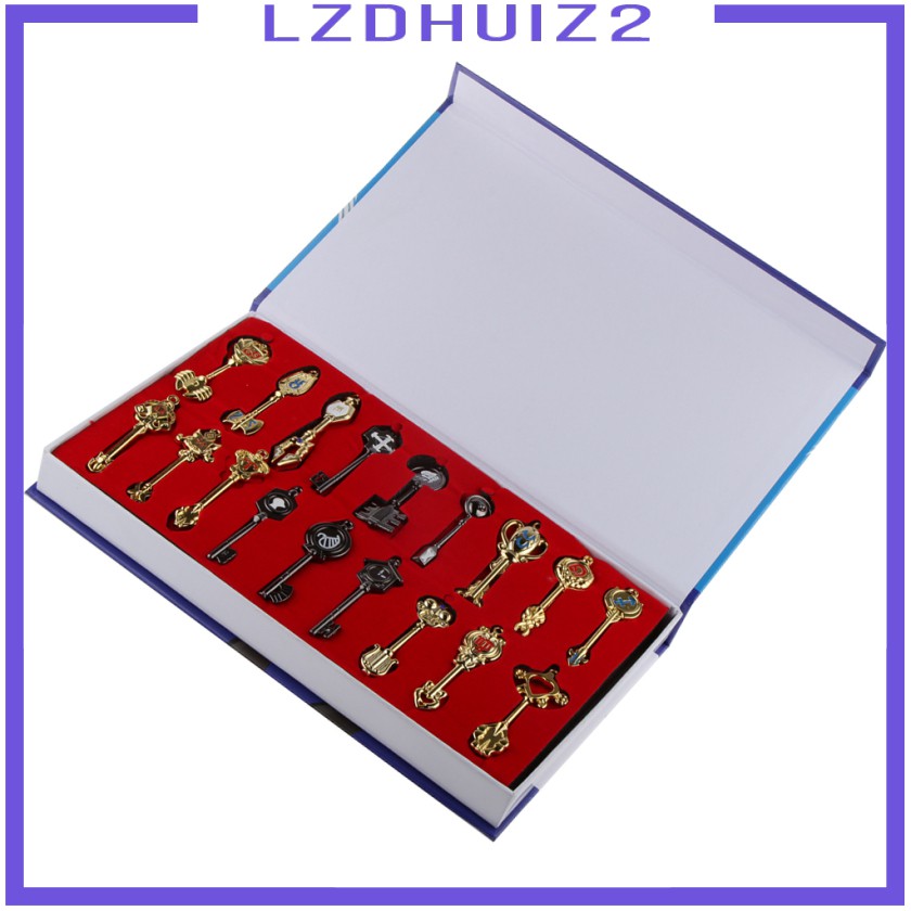 [Lzdhuiz] Les Fleurs Fairy Tail Guild Memeber Lucy 18 Chìa Khóa Linh Hồn + 1 Vòng cổ Quà Tặng