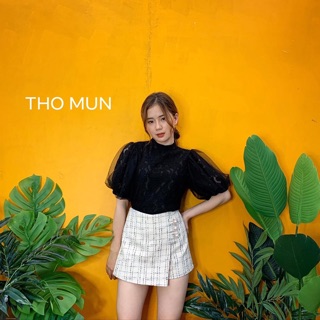 Áo ren tay bồng tiểu thư